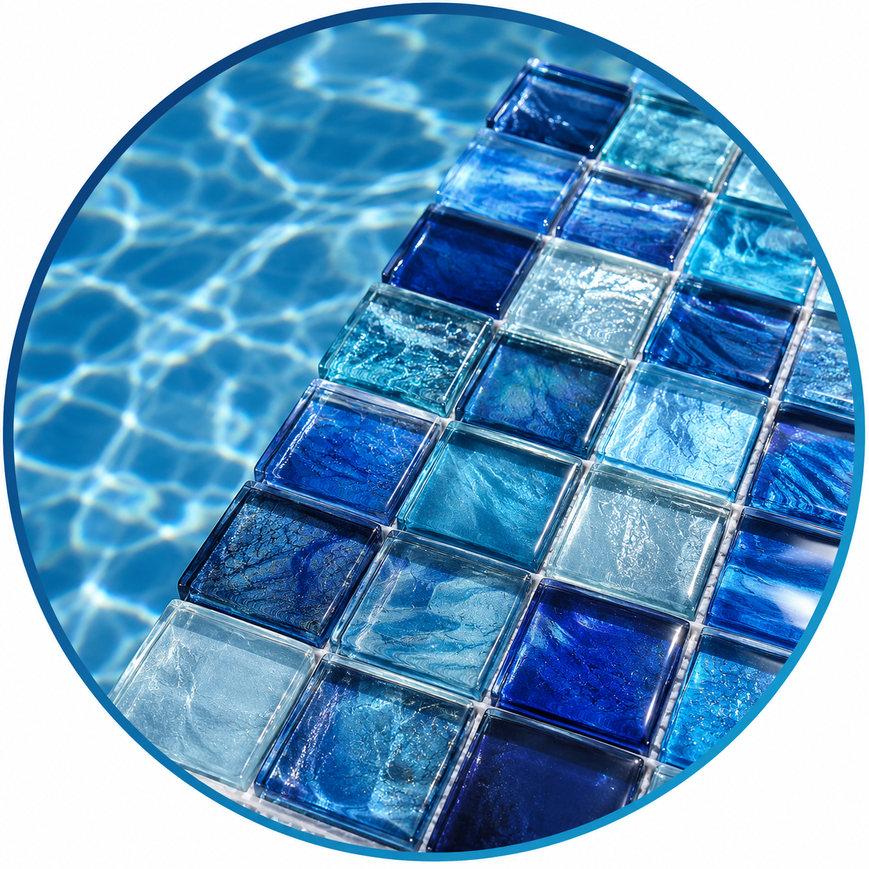 Glass Pool Tiles