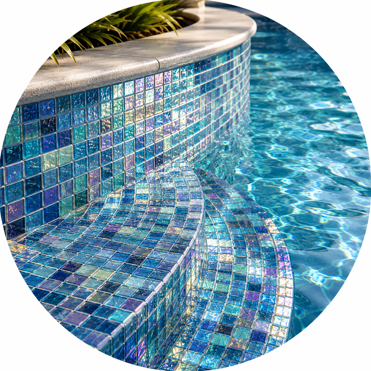 Iridescent Glass Tiles