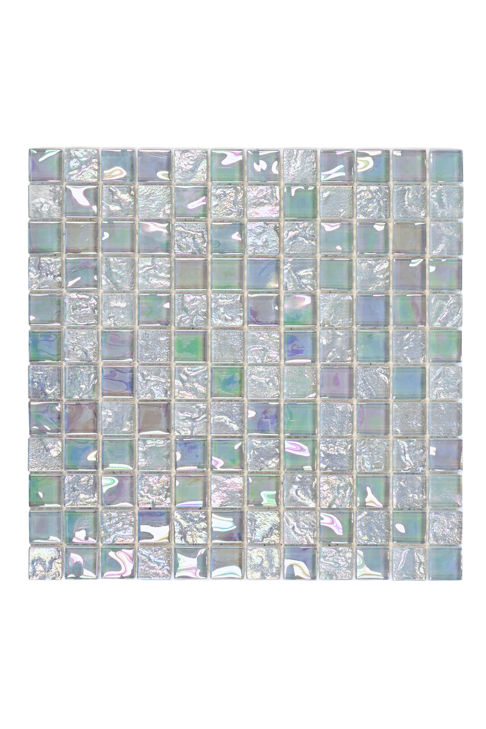 Opaline Pearl Crystal Glass Mosaic Pool Tile