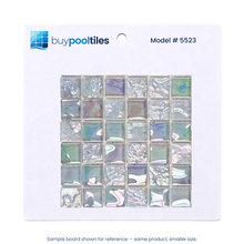 Opaline Pearl Crystal Glass Mosaic Pool Tile