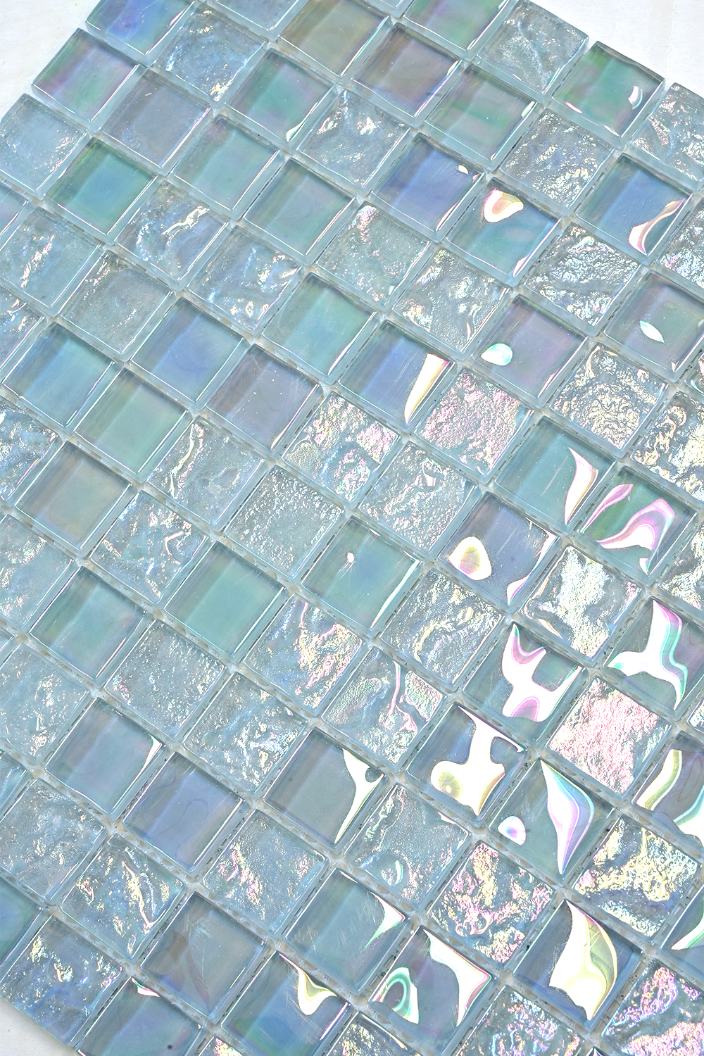 Opaline Pearl Crystal Glass Mosaic Pool Tile