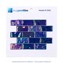 Sapphire Indigo Iridescent Glass Mosaic Pool Tile